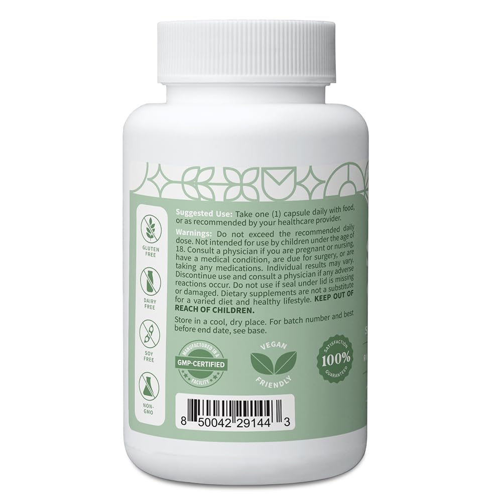 Pattern Wellness Sea Moss Complex – Sea Moss, Burdock Root, Bladderwrack, Vitamin C & Ginger – Supports Immune & Digestive Health – Vegan, Non-GMO – 30 Capsules