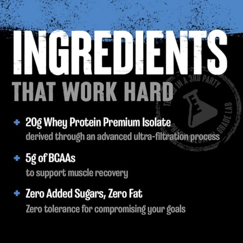 Clear Whey Isolate Protein Powder - Easy to Digest and Mix, 5g BCAA, Deliciously Juicy