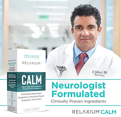 Relaxium Calm, Non-Habit Forming, Stress and Mood Support Supplement
