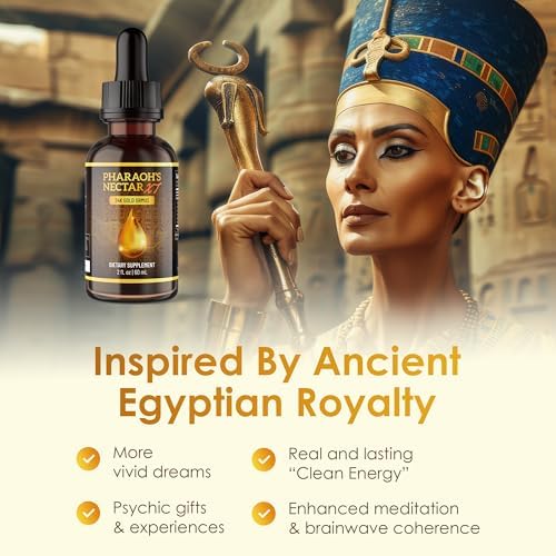 Pineal XT Gold + Pharaoh's Nectar - Pineal Gland Supplement Bundle – 24K Monoatomic Gold Ormus Drops, Pineal Gland Decalcification, Third Eye Awakening, Focus, Energy & Manifestation