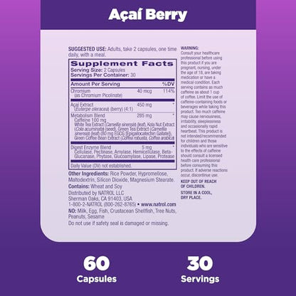 Natrol Acai Berry Diet, 60 Capsules