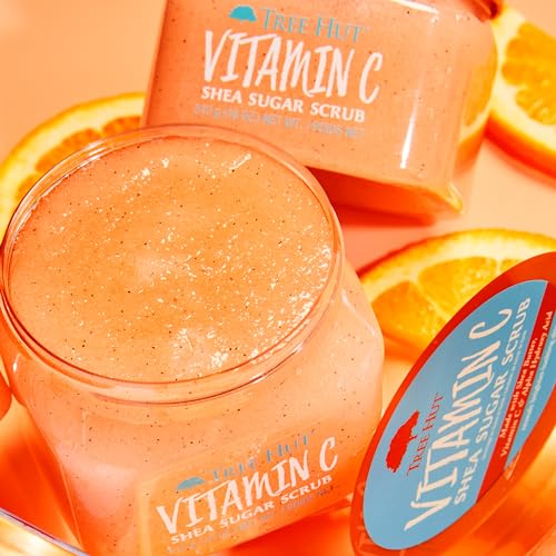 Tree Hut Vitamin C Shea Sugar Scrub, 18 oz, Ultra Hydrating and Exfoliating Scrub