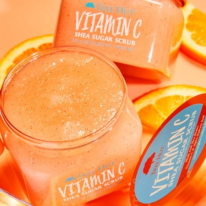Tree Hut Vitamin C Shea Sugar Scrub, 18 oz, Ultra Hydrating and Exfoliating Scrub
