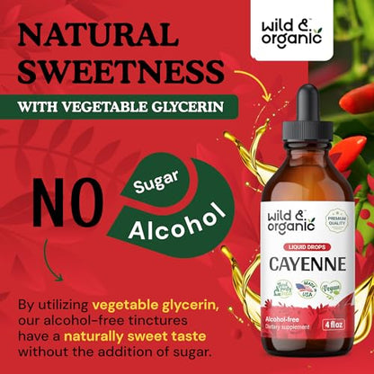 Cayenne Pepper Supplements - Organic Cayenne Pepper Tincture - Cayenne Pepper