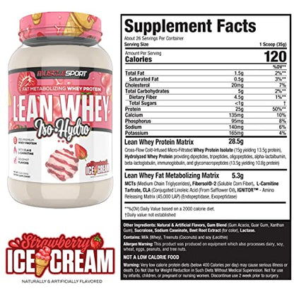 Musclesport Lean Whey Revolution™ Protein Powder - Whey Protein Isolate - Low Calorie