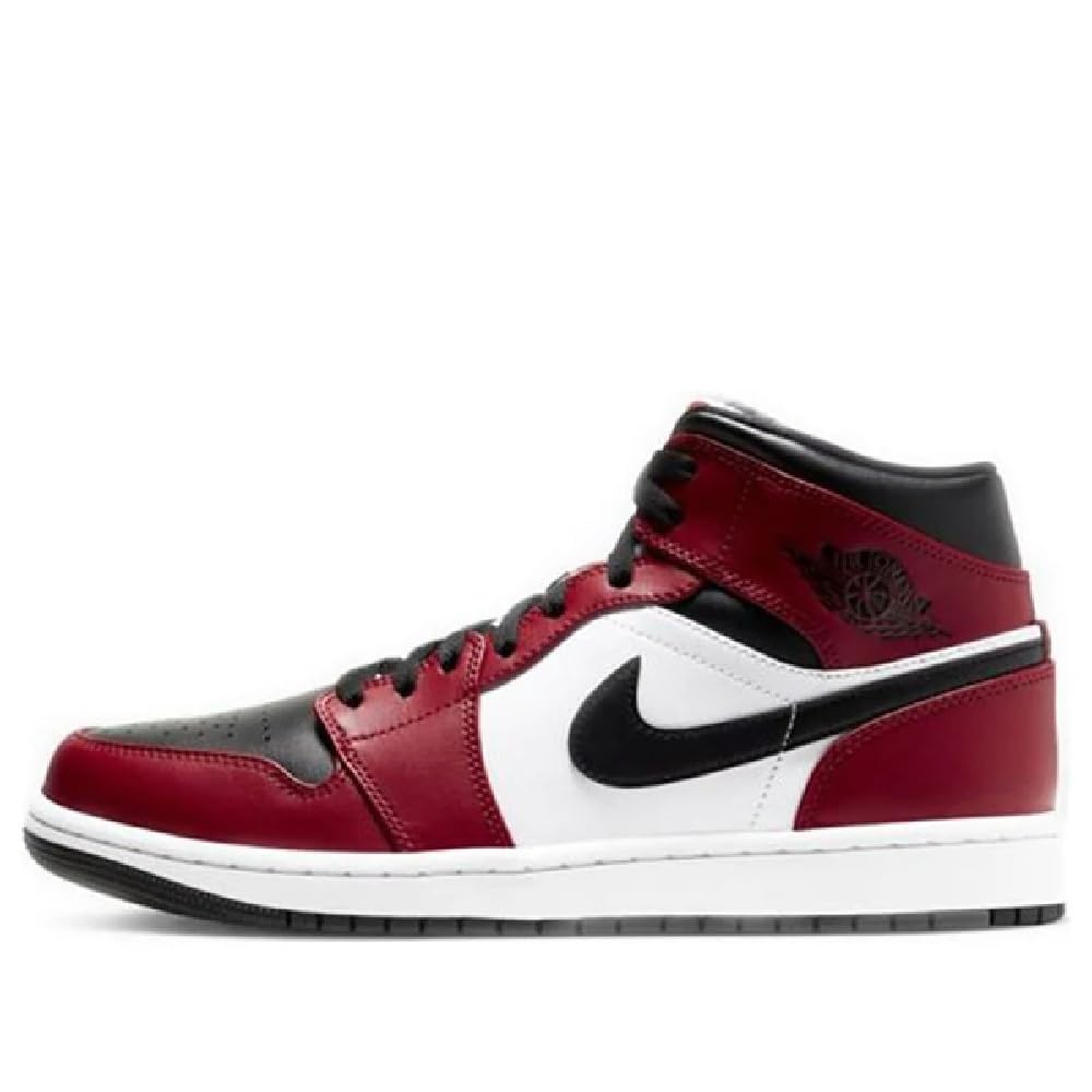 Nike Mens Air Jordan 1 Mid "Chicago Black Toe" Basketball Sneakers (11.5)