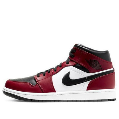 Nike Mens Air Jordan 1 Mid "Chicago Black Toe" Basketball Sneakers (11.5)