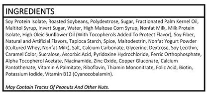 GO4IT Health Meal Replacement Bar, HIGH Protein Nutrition Bar, HIGH Fiber, LOW Calories