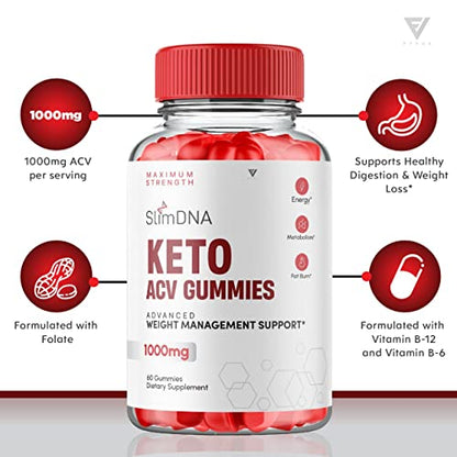 Slim DNA Keto Plus ACV Gummies Slimdna Keto ACV Gummies 500 MG Advanced