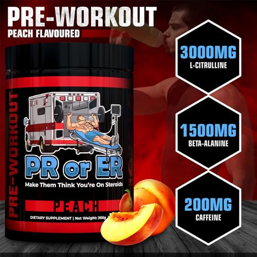 PR or ER Pre Workout Powder for Men and Women, Pre-Workout Energy Supplement