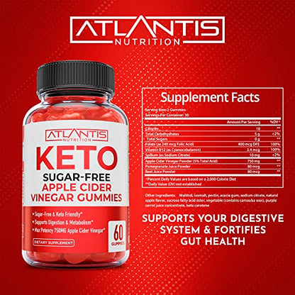 Sugar-Free Keto ACV Gummies for Weight Loss - Apple Cider Vinegar Keto ACV Gummies