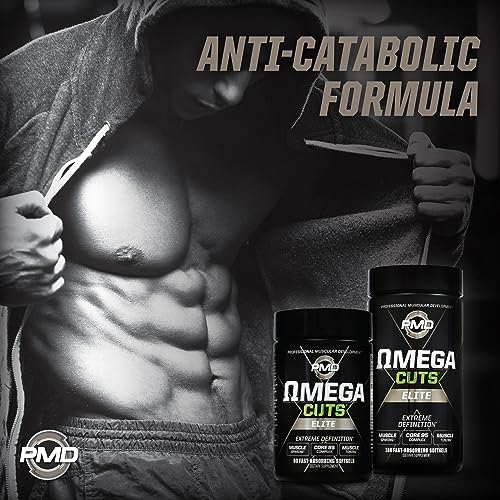 PMD Sports Omega Cuts Elite Fat Loss-Muscle Defining Formula - Omega Fatty Acids