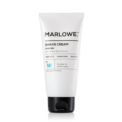 MARLOWE. No. 141 Shave Cream 6 oz and No. 144 Post Shave Lotion 6 Oz, Conditioning