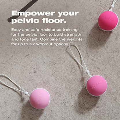 INTIMINA Laselle Weighted Exerciser Set - Women’s 3 Pelvic Floor Weights (28g, 38g, 48g)
