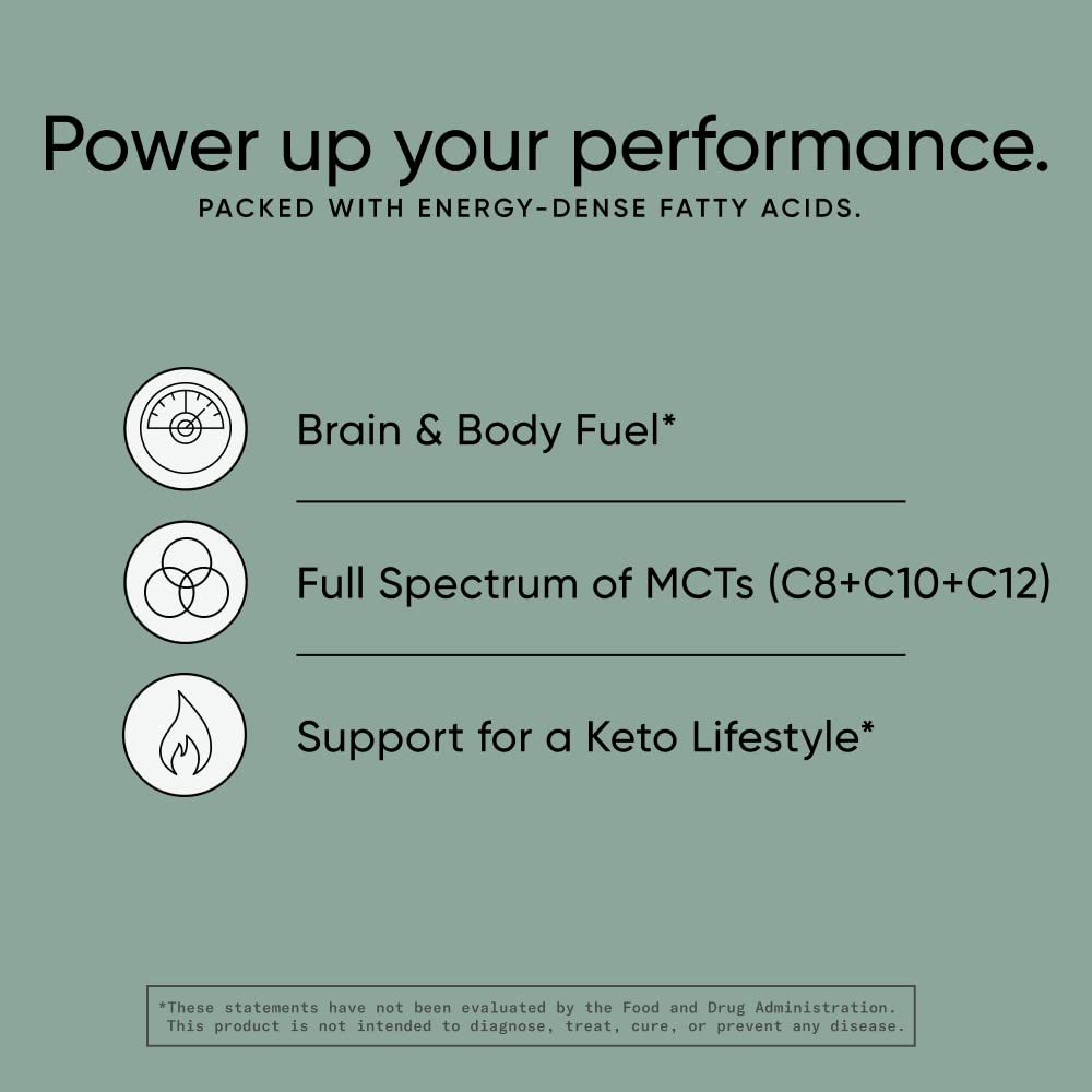 Sports Research Keto MCT Oil from Organic Coconuts - Fatty Acid Fuel for Body