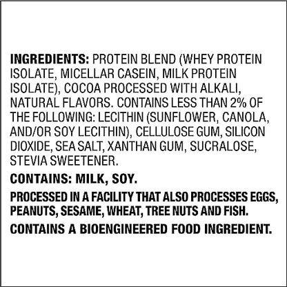 Quest Nutrition Chocolate Milkshake Protein Powder, 22g Protein, 2g Net Carbs, 1g Sugar