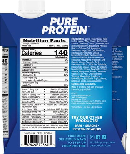 Pure Protein Chocolate Protein Shake | 30g Complete Protein | Ready to Drink and Keto
