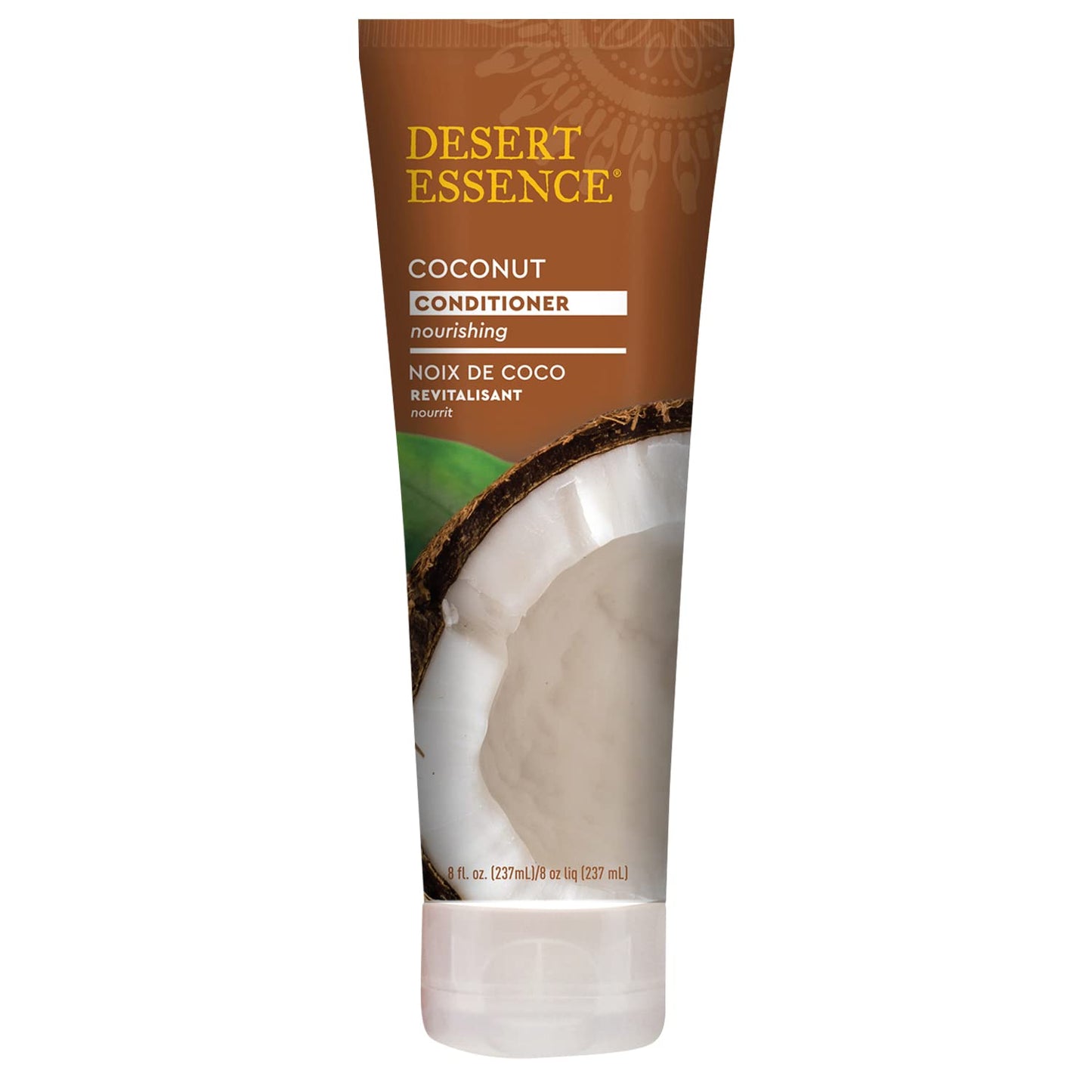 Desert Essence Coconut Conditioner - 8 fl oz - Nourishing for dry hair, smooth frizz and restore moisture and shine with Organic Coconut Oil, Shea Butter, and Sunflower Oil | B002V2M7OC