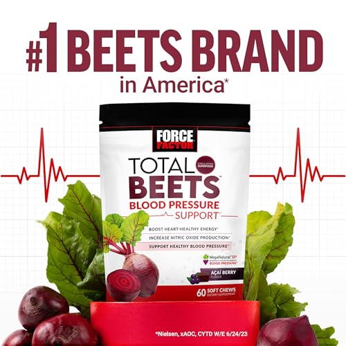 FORCE FACTOR Total Beets Blood Pressure Support Supplement, Beets Supplements