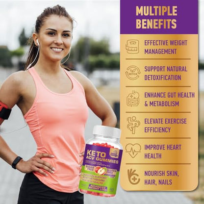 Keto Acv Gummies for Advanced Weight Loss & Belly Fat Burn - Pro Active Super Apple Cider