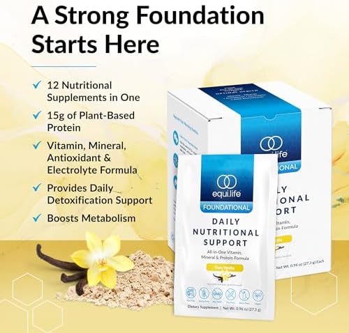 Equilife Daily Nutritional Support Travel Pks Bundle, Choc & Van, 28 Serv