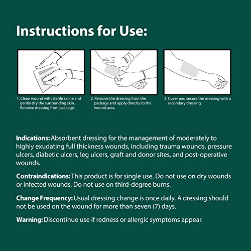 Pivot Calcium Alginate Wound Dressing – All-Natural First Aid | 4x5 Dressin
