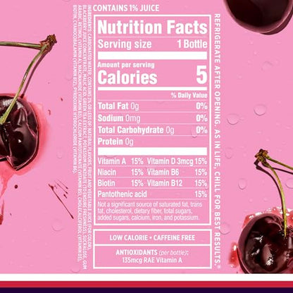 Sparkling Ice, Black Cherry Sparkling Water, Zero Sugar Flavored Water, with Vitamins