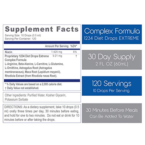 Creative Bioscience 1234 Diet Drops Extreme for Women & Men - Diet Drops