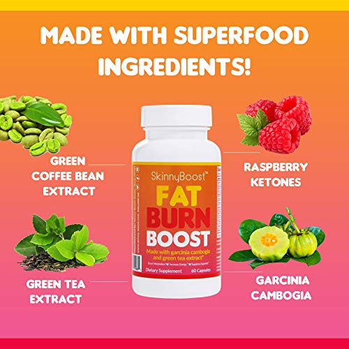 SkinnyBoost Fat Burn & 15 Day Quick Cleanse KIT-Vegan Capsules, Easy to Use: Detox