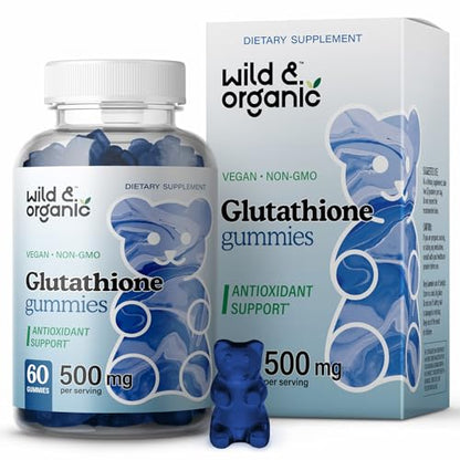 Wild & Organic Glutathione Gummies - Reduced Glutathione for Liver Cleanse & Antioxidants