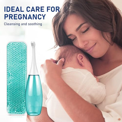 Peri Bottle Postpartum Portable Bidet - Perineal Bottle with 1 Ice Pack, Upside Down Squirt Bottle