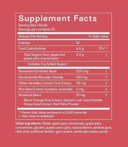 Happy Aging Vitality Trio – Longevity Shot + Calm Tonic + Relief Tonic | Energy, Recovery & Immune Support | NAD+ + Magnesium + Quercetin | 3 Units