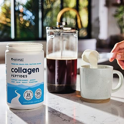 NativePath Collagen Peptides Protein - Hydrolyzed Type 1 & 3 Collagen Powder for Skin