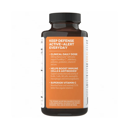 Clinical Immunity - Quick-Start - Immune System Support - Rapid Immunity Response - Boosts Antibodies, B + T + NK Cells, Neutrophils & Macrophagens - Black Elderberry & Pre + Probiotics - 60 Capsules