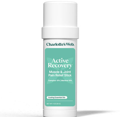 Charlotte's Web Active Recovery Muscle & Joint Pain Relief Stick 1oz