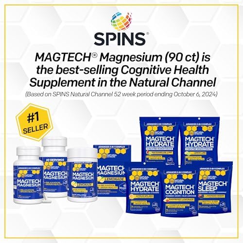 Natural Stacks Magtech + Sleep Magnesium Gummies Bundle - 4 Forms of Magnesium - Supports Relaxation and Brain Health* - 120 Pieces