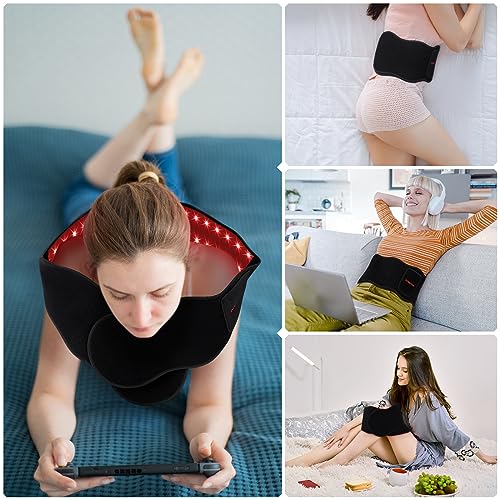 Streamlet Red Light Therapy Belt, 120 LED Combo 660nm 850nm Wearable Red Light Therapy