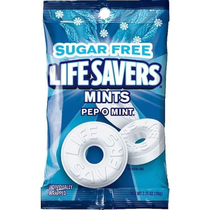 Life Savers Sugar Free Variety Pack - Pack of 2 - One of Each Flavor - Wint O Green and Pep O Mint - Delicious Variety - Perfect for Sharing