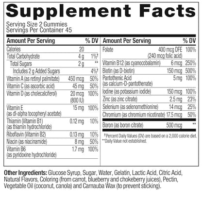 OLLY Women's Multivitamin Gummy, Overall Health and Immune Support