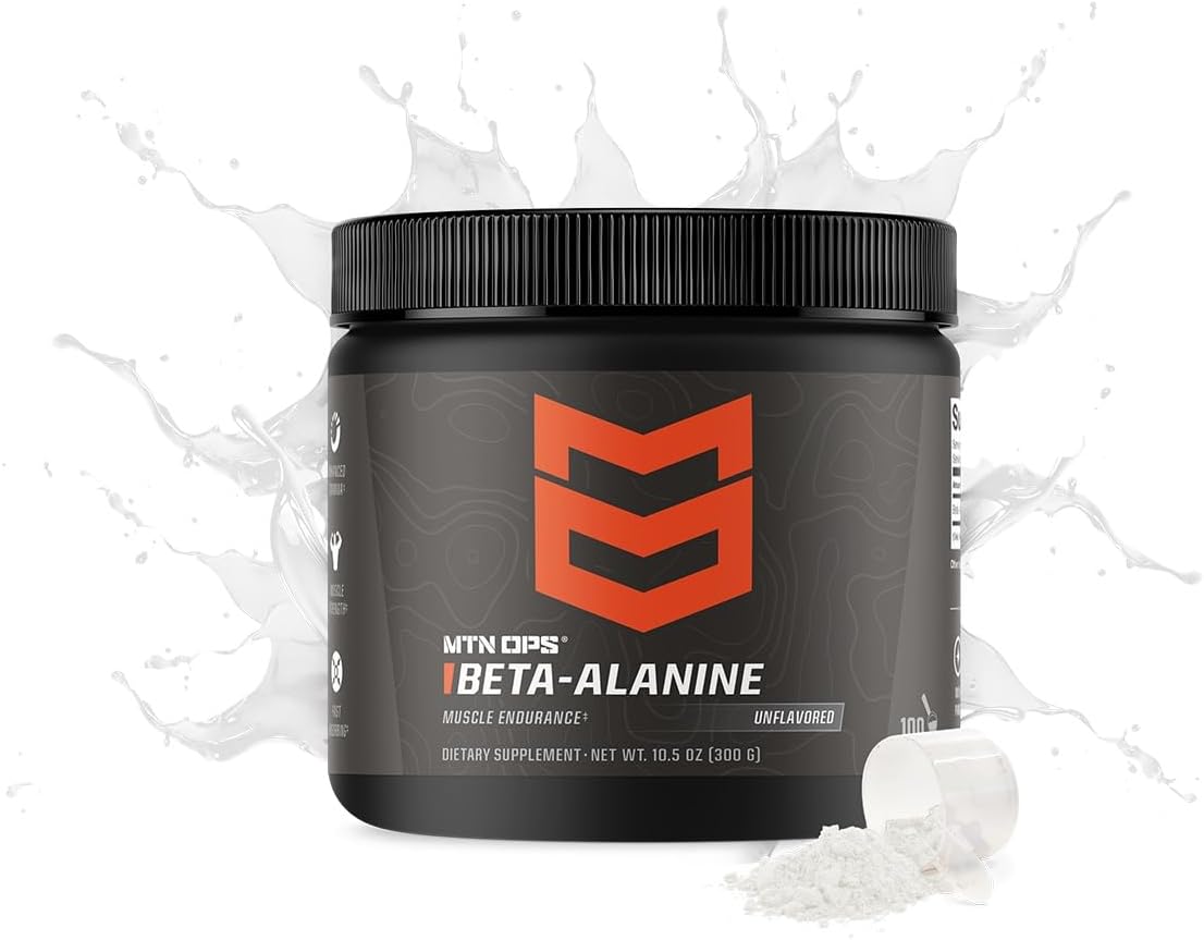 MTN OPS Beta Alanine Powder for Muscle Endurance, Pre Workout