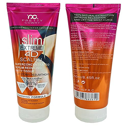 MYSHELL Hot Cream, Fat Burner Sweat Cream,Slimming Cream 250ml,Cellulite Treatment