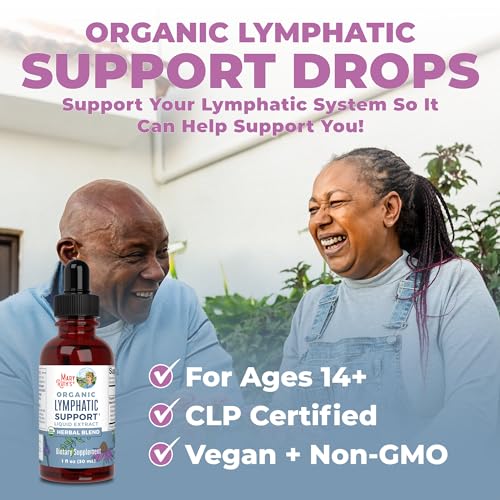 MaryRuth Organics Lymphatic Support Drops, USDA Organic Immune Support Supplement