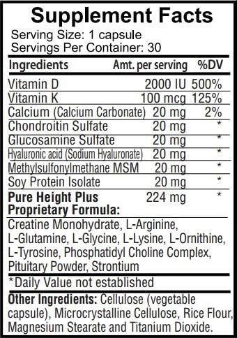 PureHeight Plus Height Enhancement Vitamins