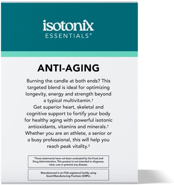 Isotonix Essentials Anti-Aging Multivitamin, CoQ10 & Vitamin D3, 30 Packets