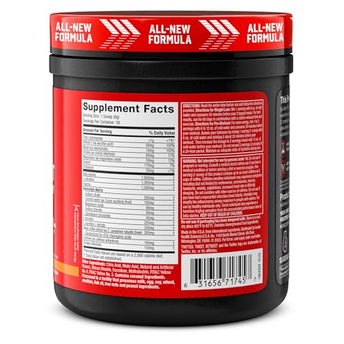 Six Star Pre-Workout Explosion Ripped 2.0 Peach Mango - Endurance Powder with Caffeine