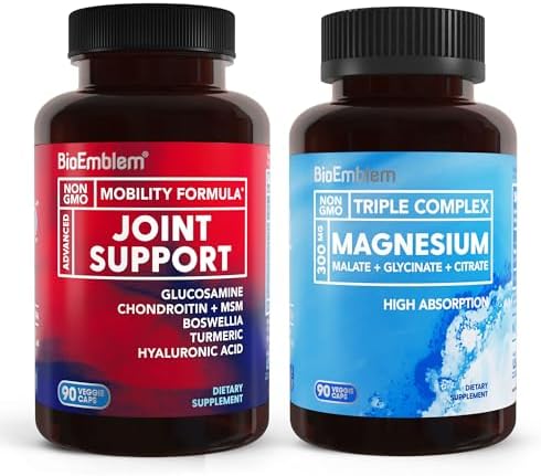 BioEmblem Triple Magnesium Complex and Joint Support for Enhanced Joint Health, Vegan, Non-GMO