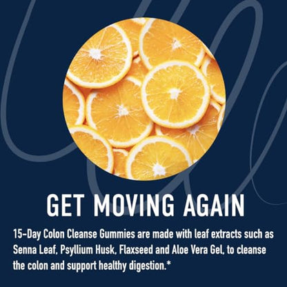 15 Day Colon Cleanse & Detox Gummies | Occasional Constipation & Bloating Relief