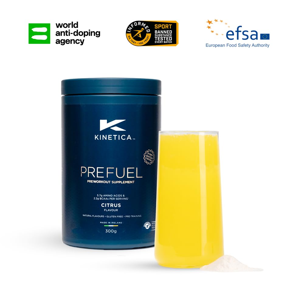 Kinetica PreFuel, Pre Workout, 5.7g Amino Acids & 2.2g BCAA's per Serving, 30 Servings