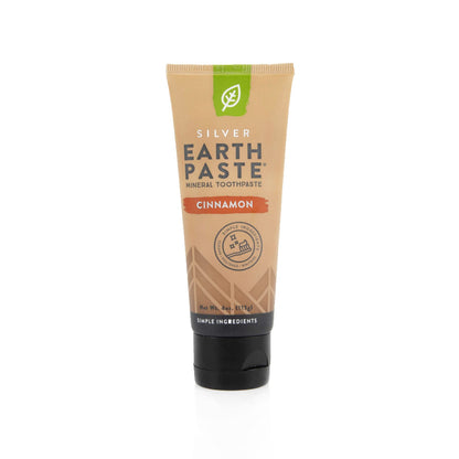 Redmond Earthpaste with Silver - Natural Non-Fluoride Toothpaste, 4 Ounce Tube (Peppermint)