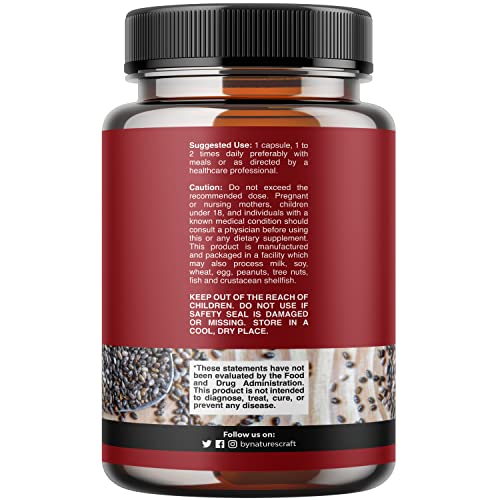 Potent Chia Seed Extract Pills for Men and Women Natural Supplement for Weight Loss